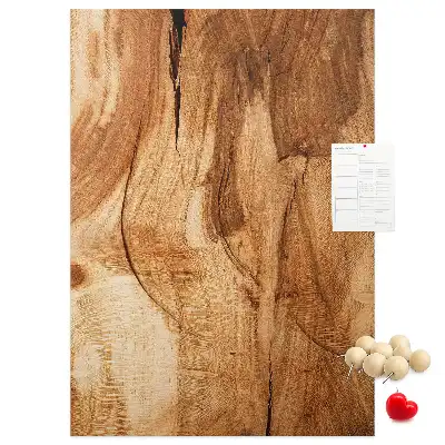 Korktafel mit natürlicher Holzstruktur