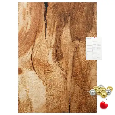 Korktafel mit natürlicher Holzstruktur