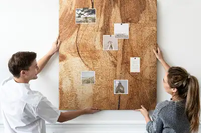 Korktafel mit natürlicher Holzstruktur