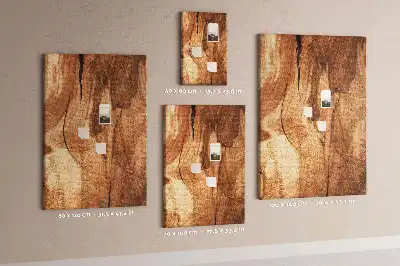 Korktafel mit natürlicher Holzstruktur