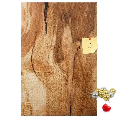 Korktafel mit natürlicher Holzstruktur
