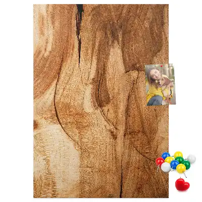 Korktafel mit natürlicher Holzstruktur