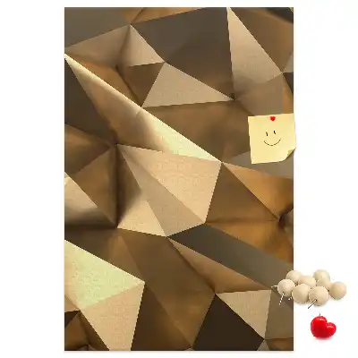 Pinnwand mit dreidimensionaler Abstraktion