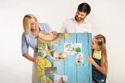 Korktafel mit Strandmotiven