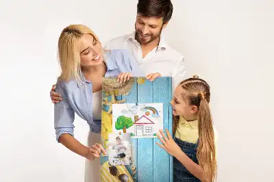 Korktafel mit Strandmotiven