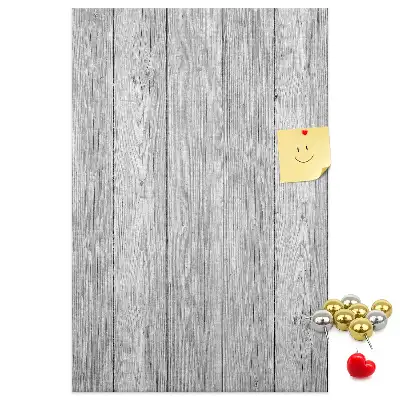 Korktafel mit Optik aus rohen Holzbrettern