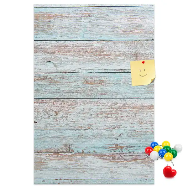 Pinnwand in hellen Pastellfarben
