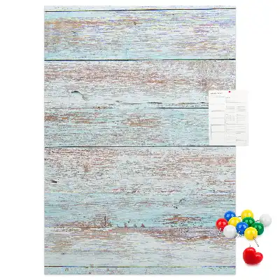 Pinnwand in hellen Pastellfarben