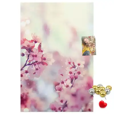 Korktafel Frühlingsblumen