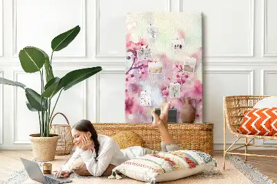 Korktafel Frühlingsblumen
