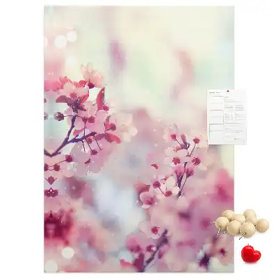 Korktafel Frühlingsblumen