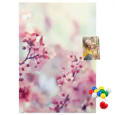 Korktafel Frühlingsblumen
