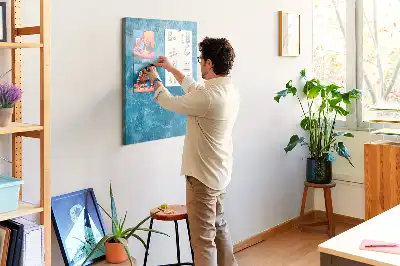 Kork-Pinnwand im Design Die Meerestiefen des Ozeans