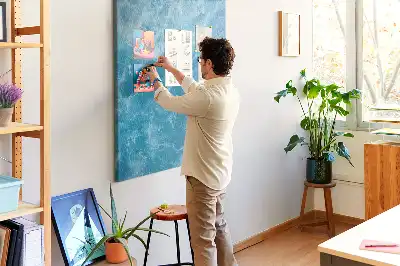 Kork-Pinnwand im Design Die Meerestiefen des Ozeans
