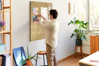Dekorative Stoff-Korktafel