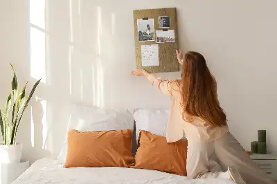 Dekorative Stoff-Korktafel