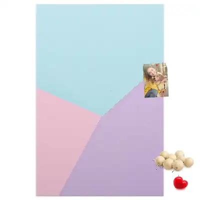 Korktafel mit Pastellmuster