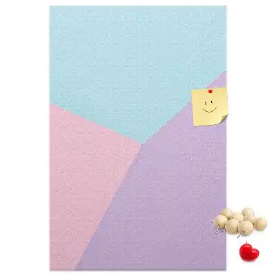 Korktafel mit Pastellmuster