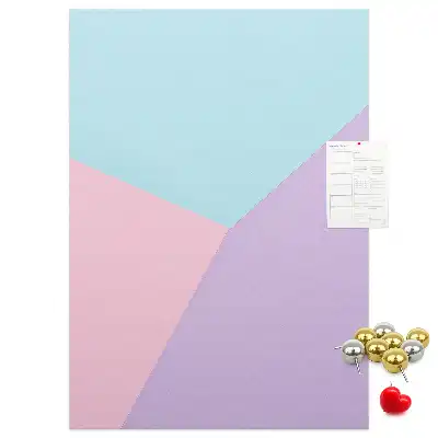 Korktafel mit Pastellmuster
