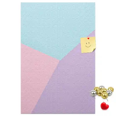 Korktafel mit Pastellmuster