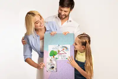 Korktafel mit Pastellmuster