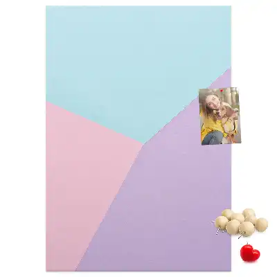 Korktafel mit Pastellmuster
