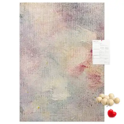 Korktafel mit Motiv verschüttete Farbflecken