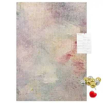 Korktafel mit Motiv verschüttete Farbflecken