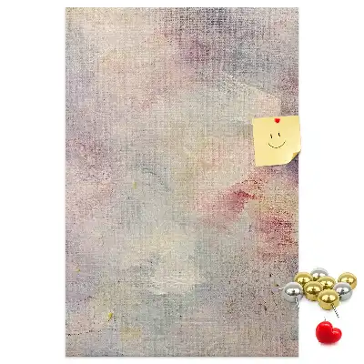 Korktafel mit Motiv verschüttete Farbflecken