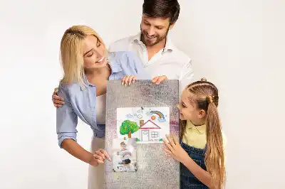 Korktafel mit Motiv verschüttete Farbflecken