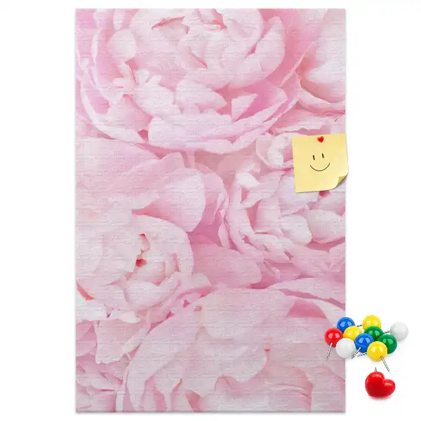Pinnwand mit Sommerblumen-Motiv
