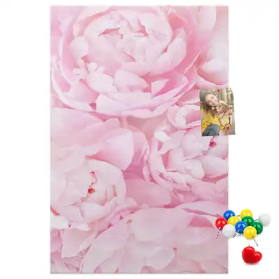 Pinnwand mit Sommerblumen-Motiv
