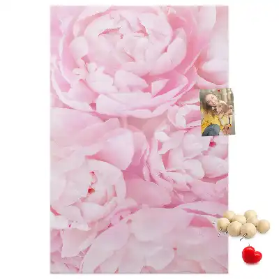 Pinnwand mit Sommerblumen-Motiv