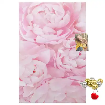 Pinnwand mit Sommerblumen-Motiv