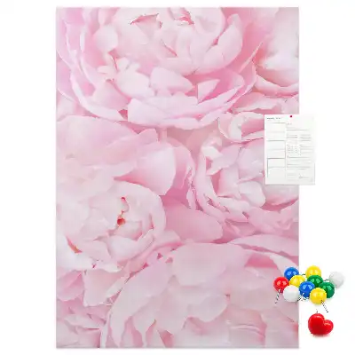 Pinnwand mit Sommerblumen-Motiv
