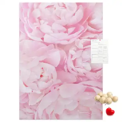 Pinnwand mit Sommerblumen-Motiv