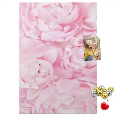 Pinnwand mit Sommerblumen-Motiv