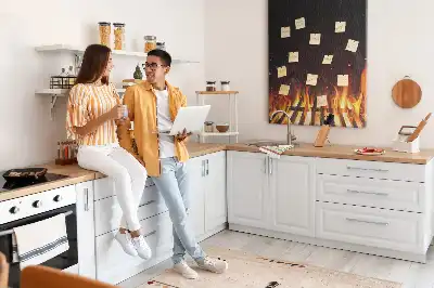 Korktafel Grillflammen