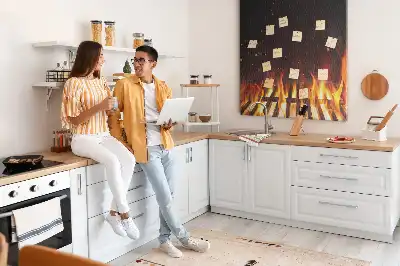 Korktafel Grillflammen
