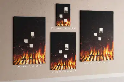 Korktafel Grillflammen