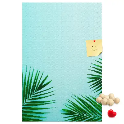 Pinnwand mit abstraktem Blattmotiv