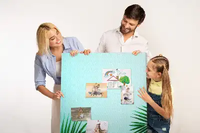Pinnwand mit abstraktem Blattmotiv