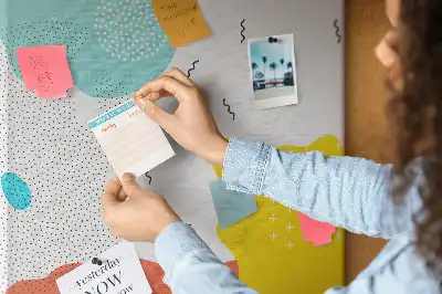Korktafel Doodle-Abstraktion