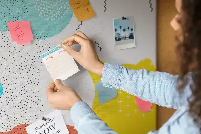 Korktafel Doodle-Abstraktion