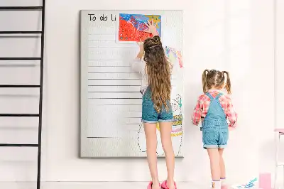 Pinnwand Kork Eine Liste von Träumen, die es zu erfüllen gilt