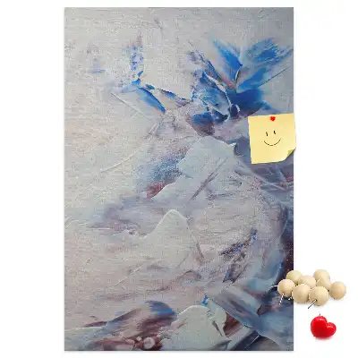 Korktafel mit abstraktem Gemälde-Motiv
