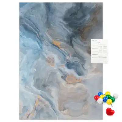 Kork-Pinnwand mit Marmormuster