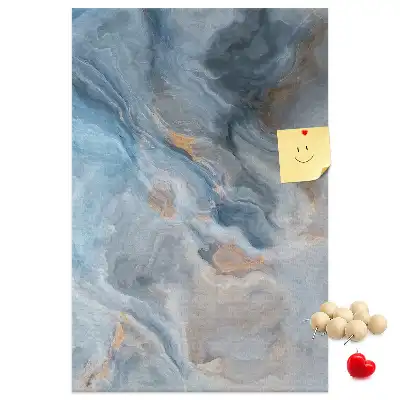 Kork-Pinnwand mit Marmormuster