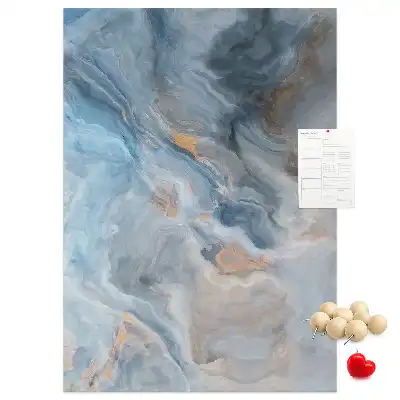 Kork-Pinnwand mit Marmormuster