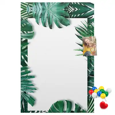 Korkpinnwand in Form eines Monstera-Blattes